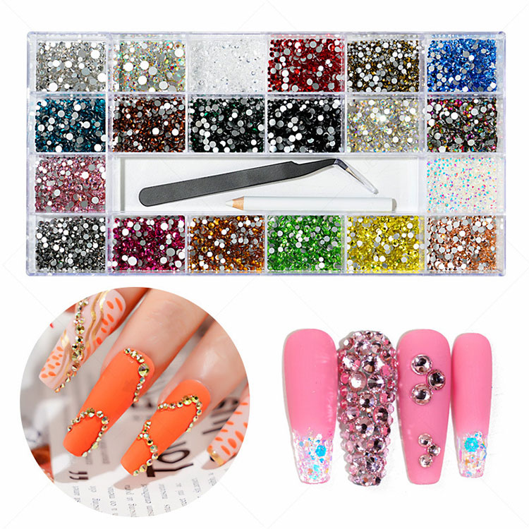 3D diamanty na nechty